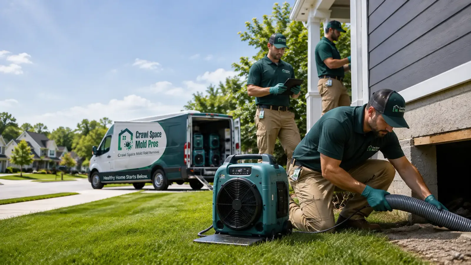 Crawl Space Mold Removal in West Des Moines, IA